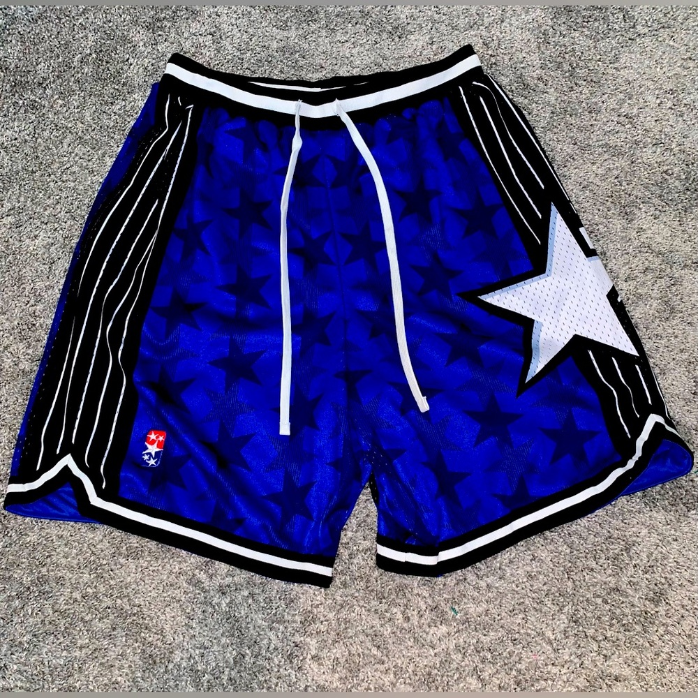 5TENCO 5TEN CO ORLANDO MAGIC TMAC MCGRADY BASKETBALL SHORTS BLUE XL